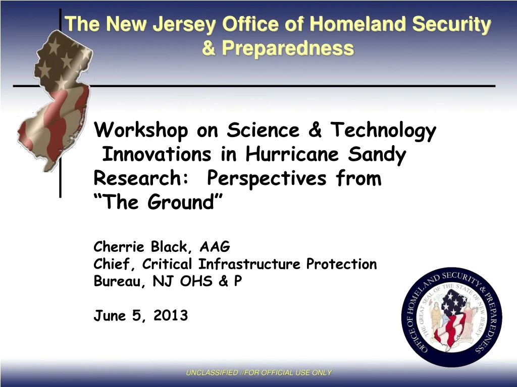 the new jersey office of homeland security