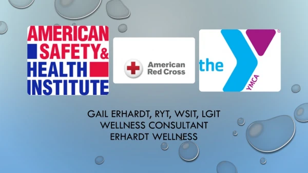 Gail Erhardt, RYT, WSIT, LGIT Wellness Consultant Erhardt WEllness