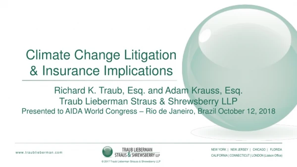 Climate Change Litigation &amp; Insurance Implications