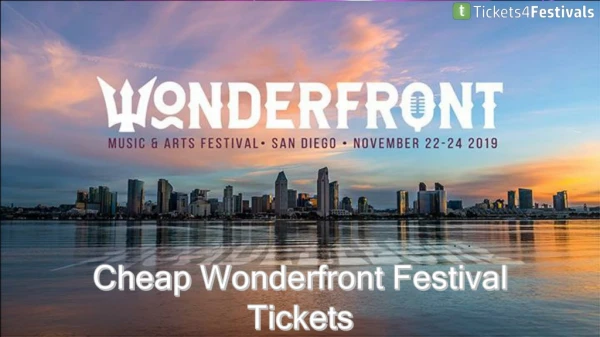 Wonderfront Festival Tickets from Tickets4Festivals