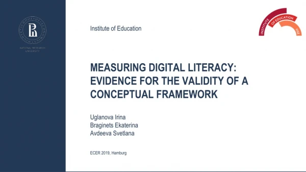 Measuring Digital Literacy: Evidence for the Validity of a Conceptual Framework
