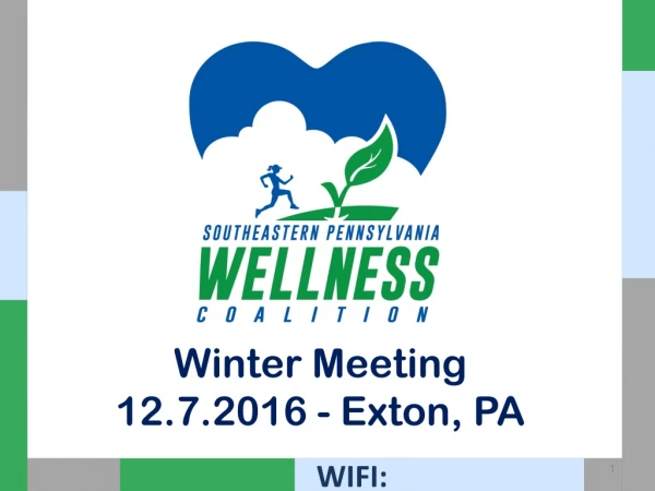 Winter Meeting 12.7.2016 - Exton, PA