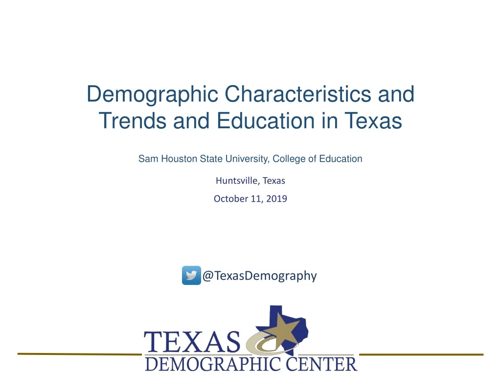 demographic characteristics and trends