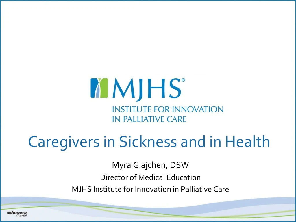 caregivers in sickness and in health