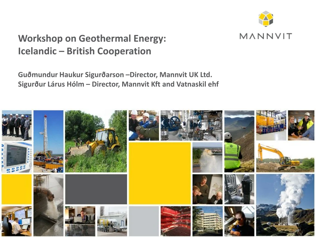 workshop on geothermal energy icelandic british