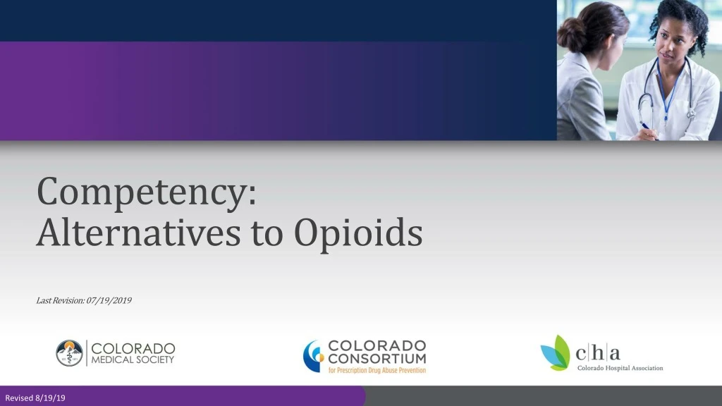 competency alternatives to opioids last revision 07 19 2019