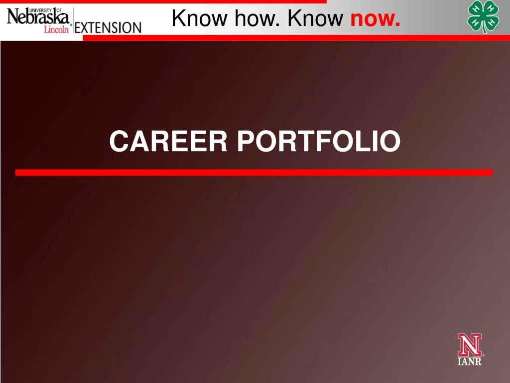 career portfolio