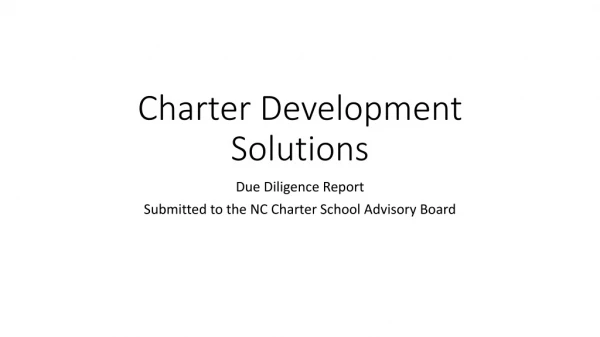 Charter Development Solutions