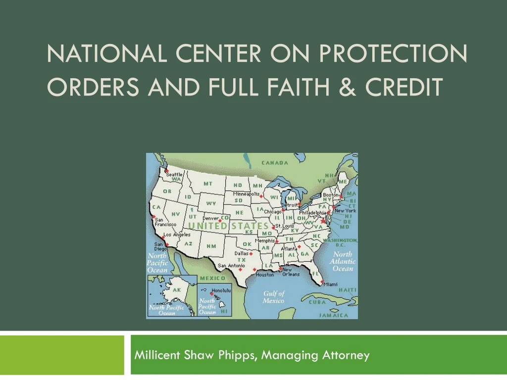 national center on protection orders and full faith credit