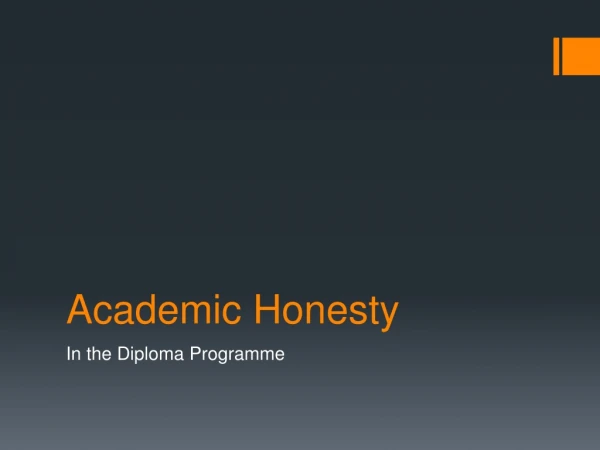 Academic Honesty