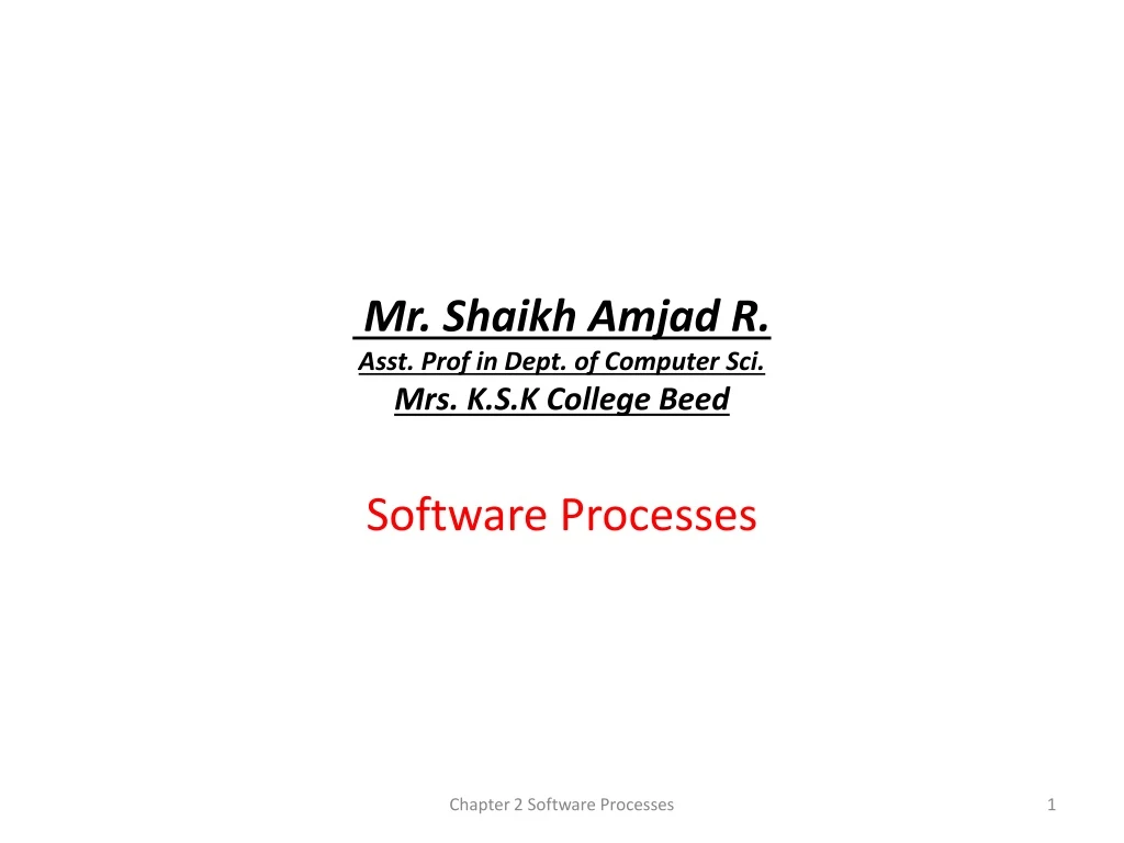 mr shaikh amjad r asst prof in dept of computer sci mrs k s k college beed