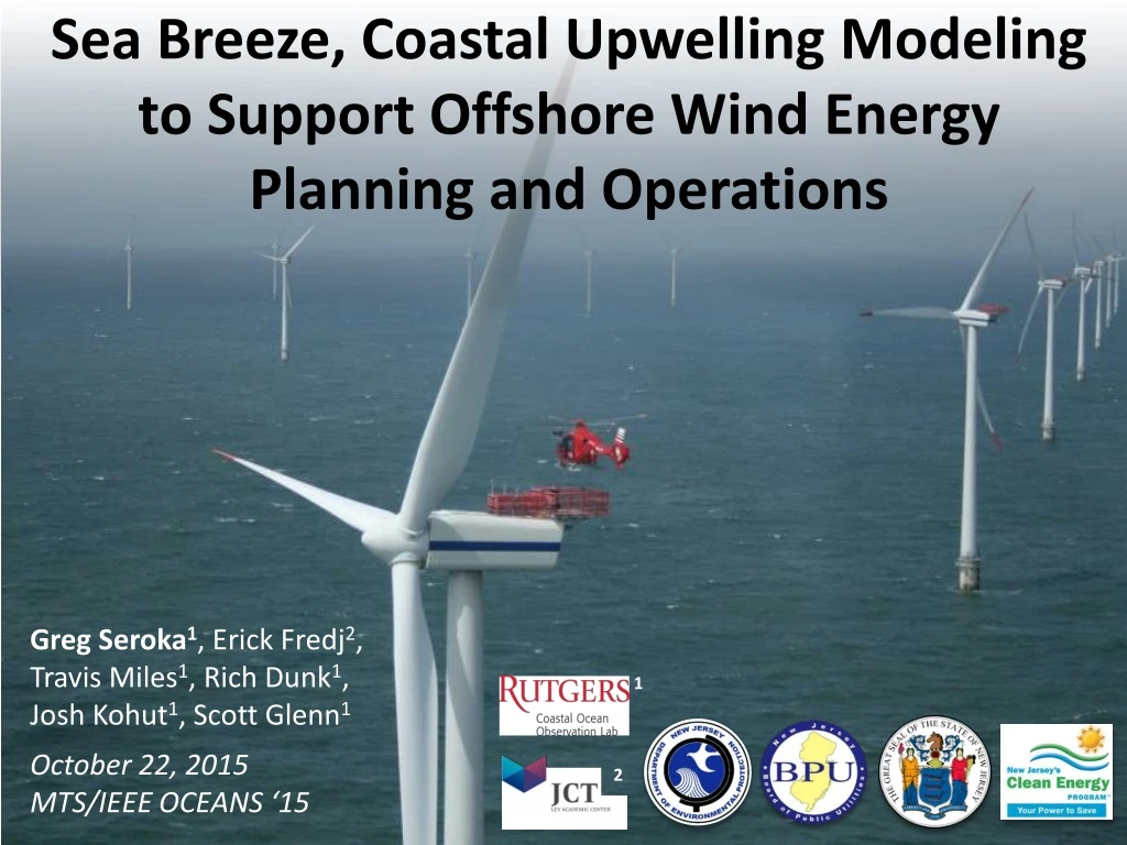 sea breeze coastal upwelling modeling to support offshore wind energy planning and operations
