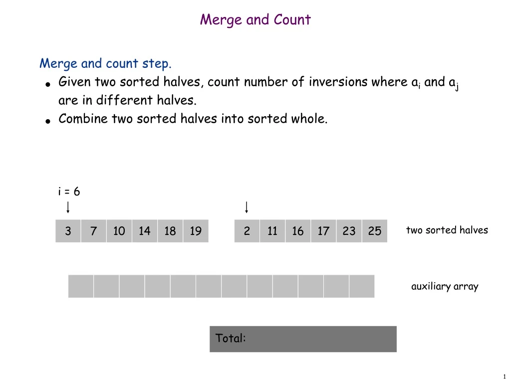 merge and count