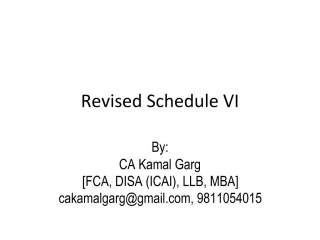 Revised Schedule VI - slide 1