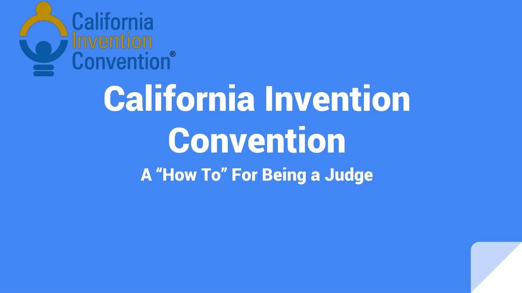 california invention convention