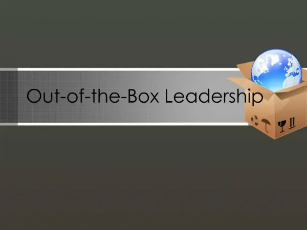 Out-of-the-Box Leadership