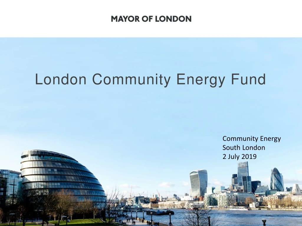 london community energy fund