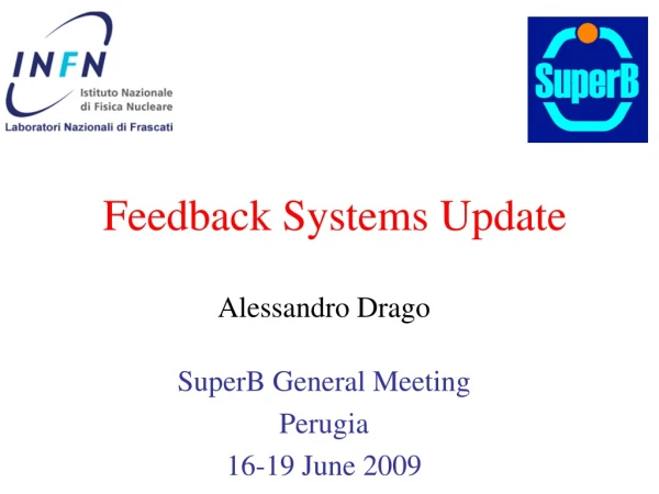 Feedback Systems Update