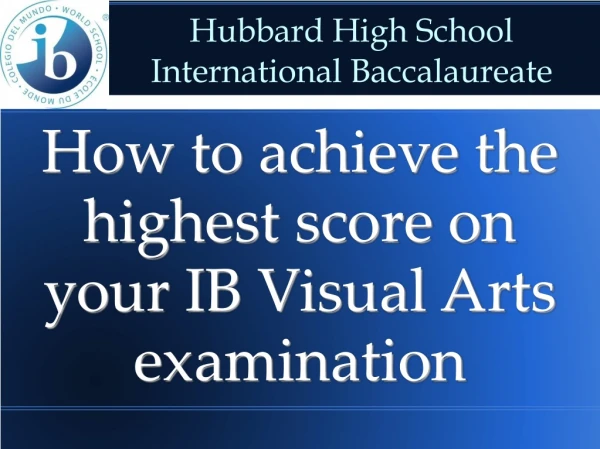 Hubbard High School International Baccalaureate