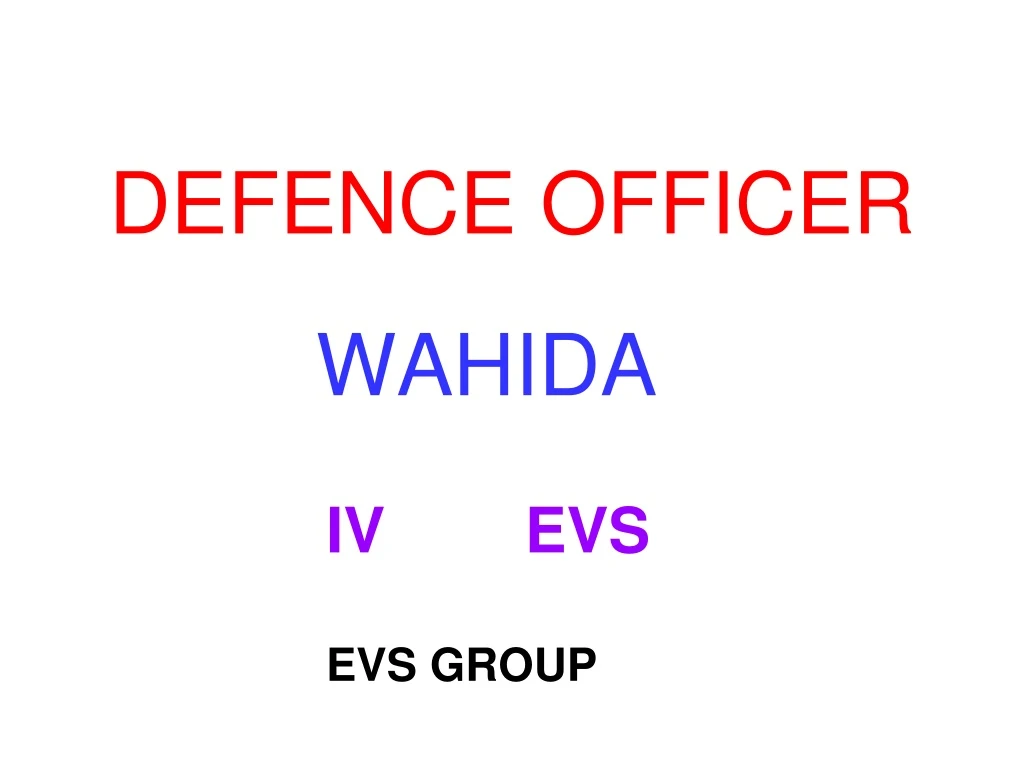 defence officer