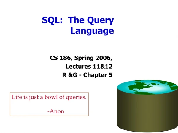 SQL: The Query Language