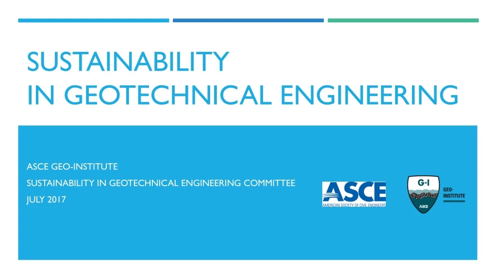 sustainability in geotechnical engineering