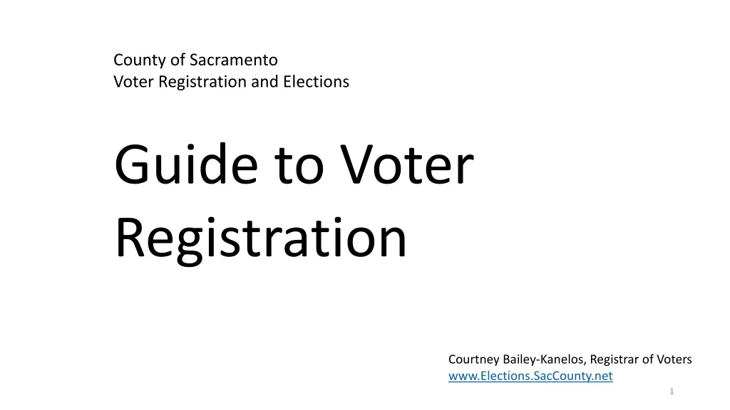 county of sacramento voter registration