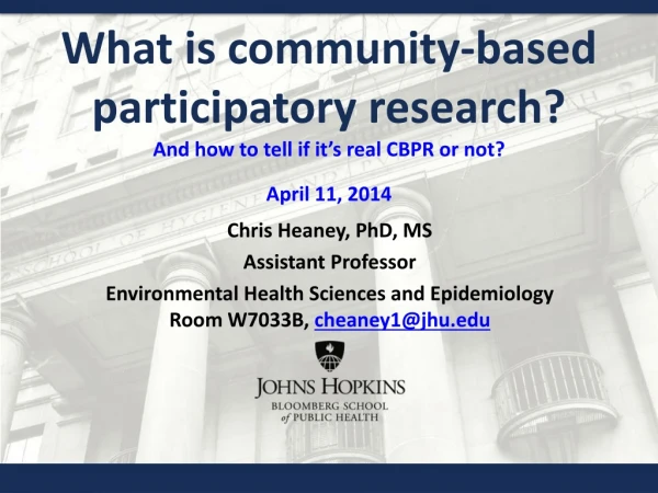 What is community-based participatory research? And how to tell if it’s real CBPR or not ?