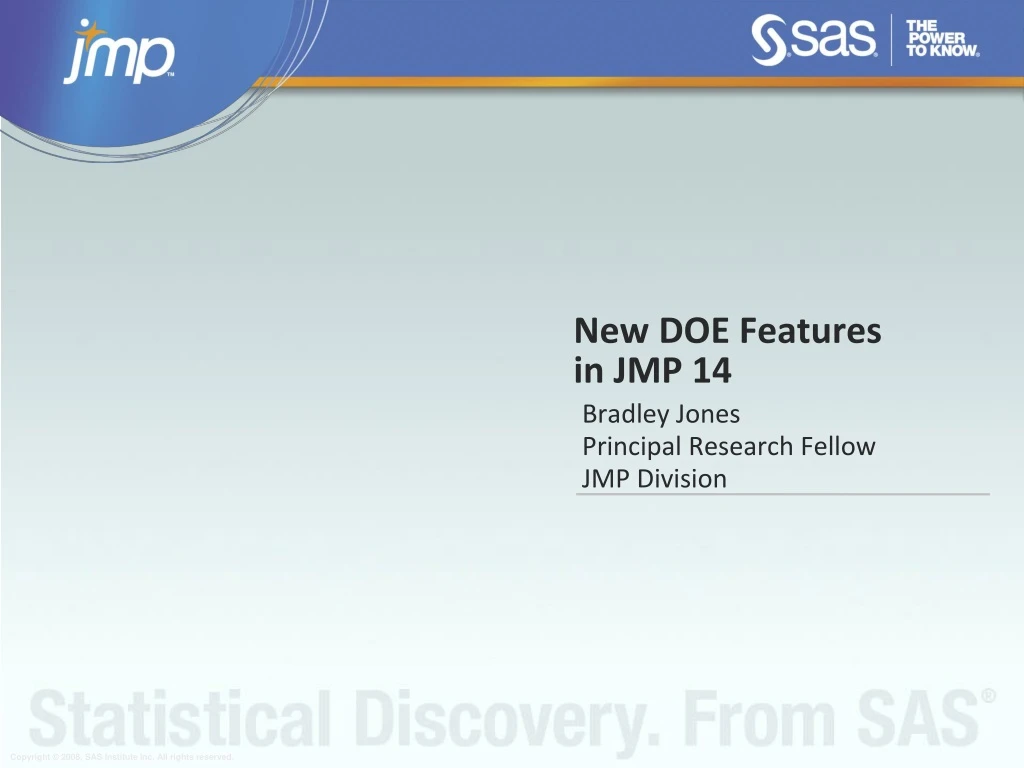 new doe features in jmp 14