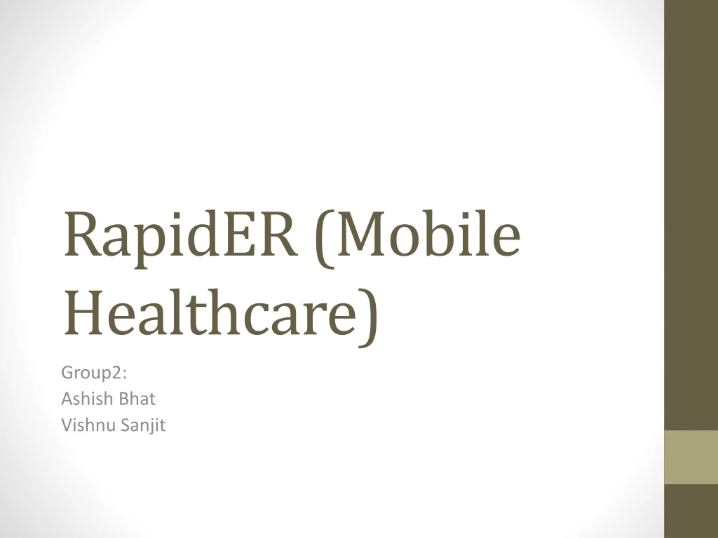 rapider mobile healthcare