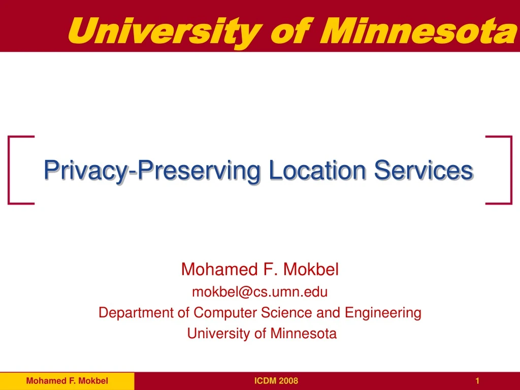 privacy preserving location services