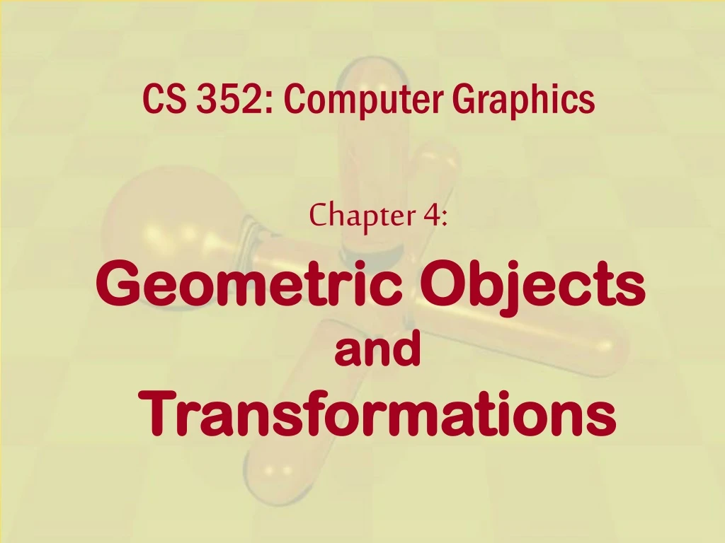 cs 352 computer graphics