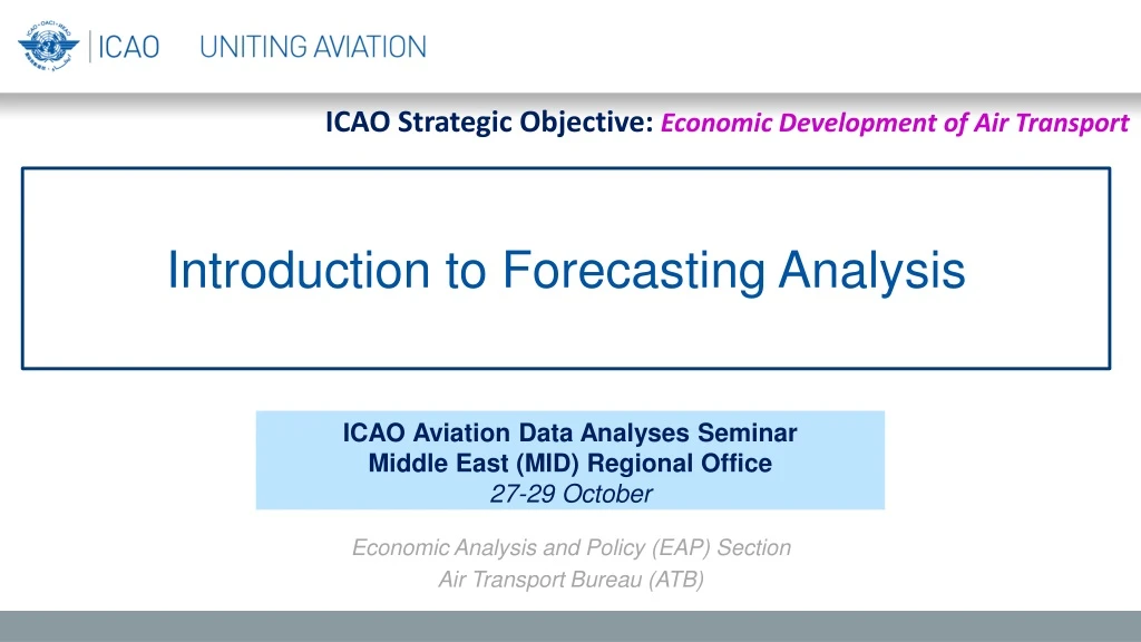 introduction to forecasting analysis