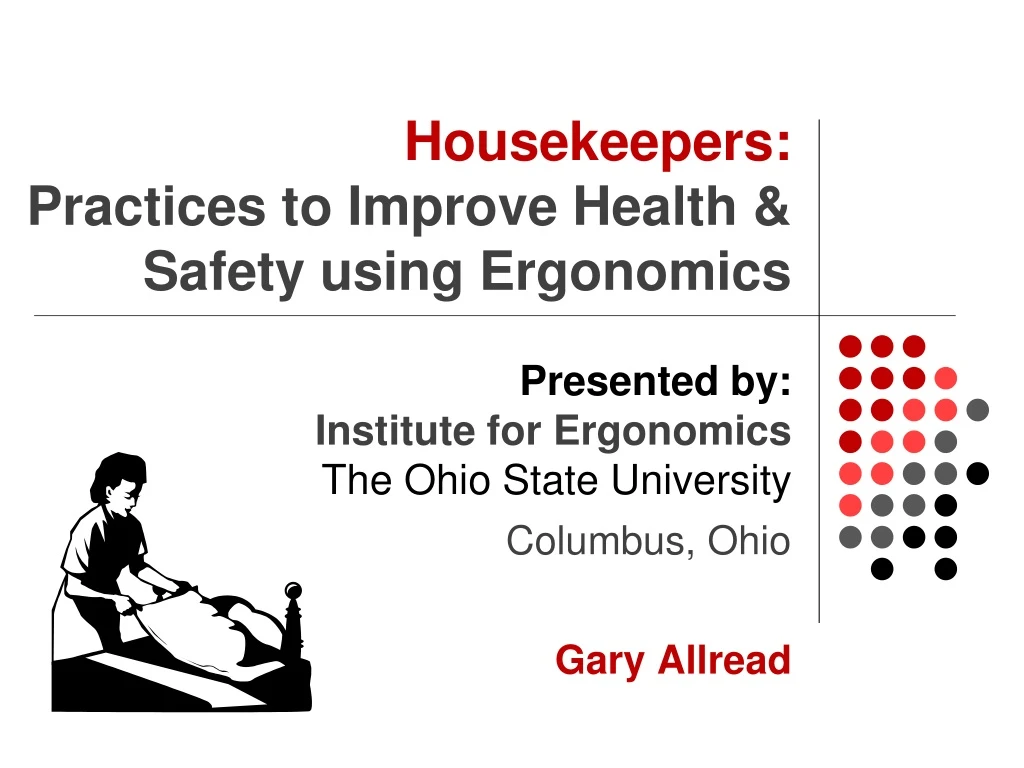 housekeepers practices to improve health safety using ergonomics
