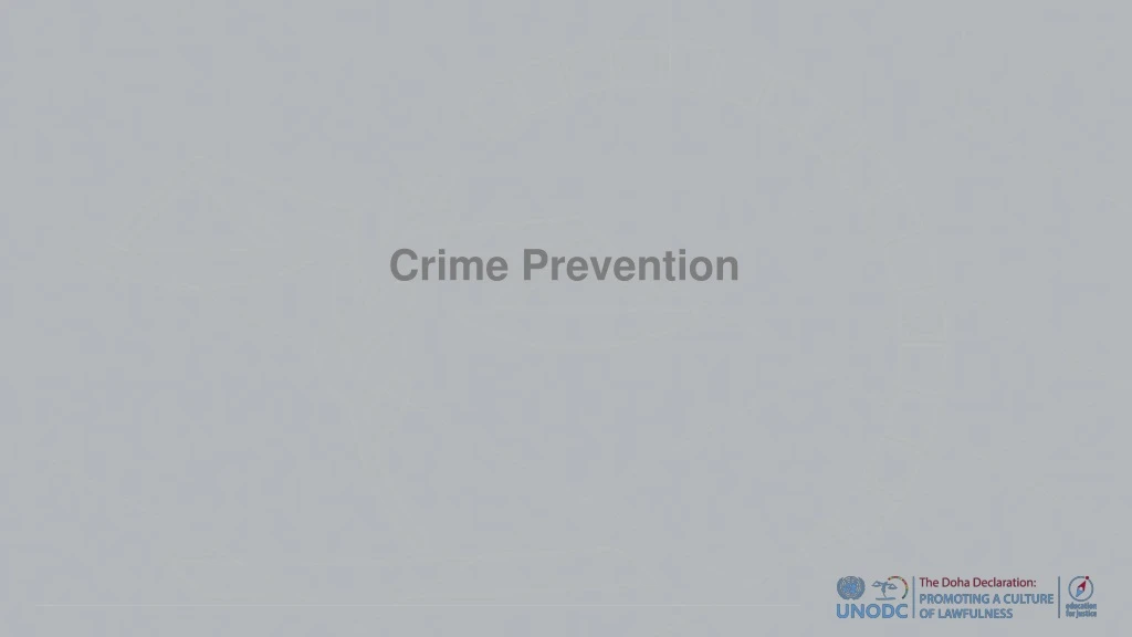 crime prevention