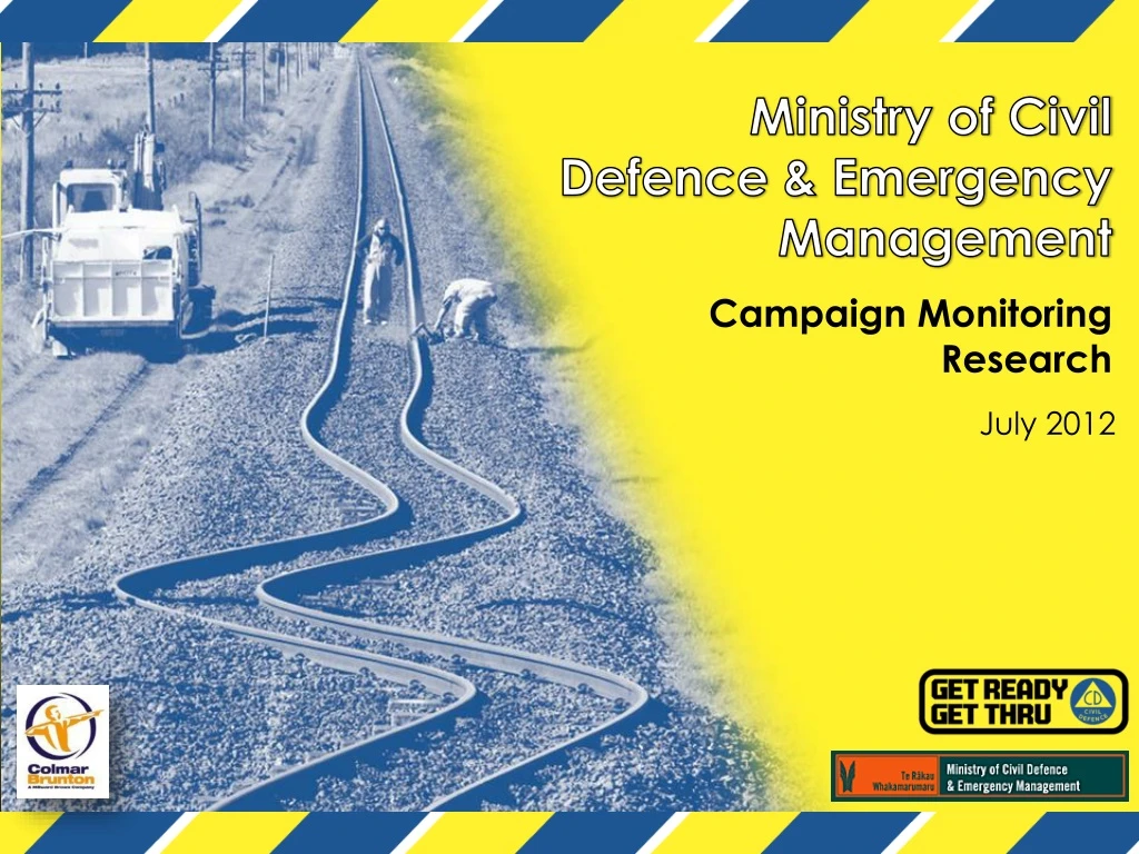 ministry of civil defence emergency management campaign monitoring research