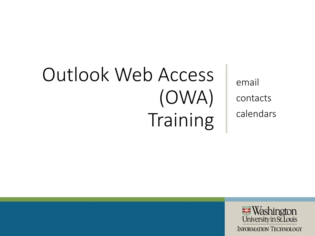 outlook web access owa training