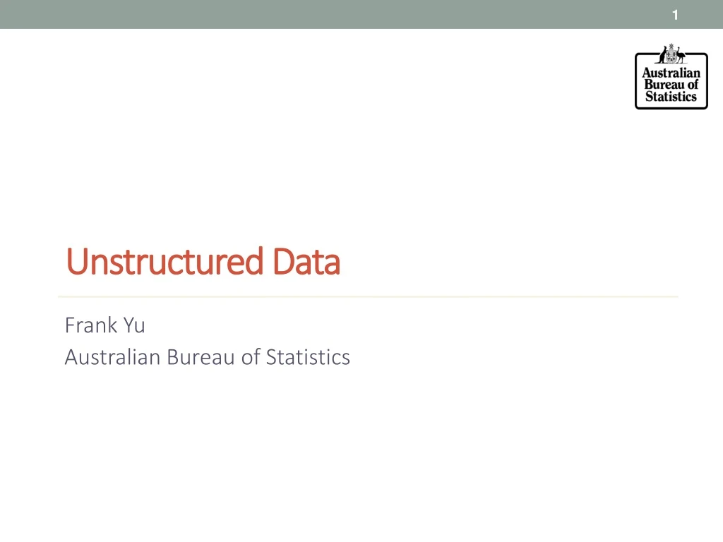 unstructured data