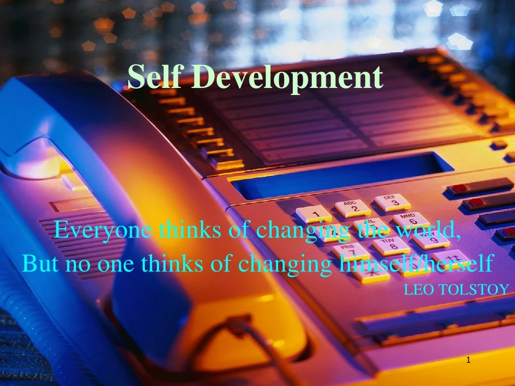 presentation self development