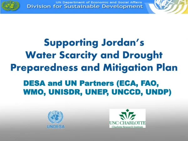 Supporting Jordan’s Water Scarcity and Drought Preparedness and Mitigation Plan