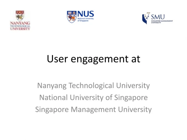 User engagement at