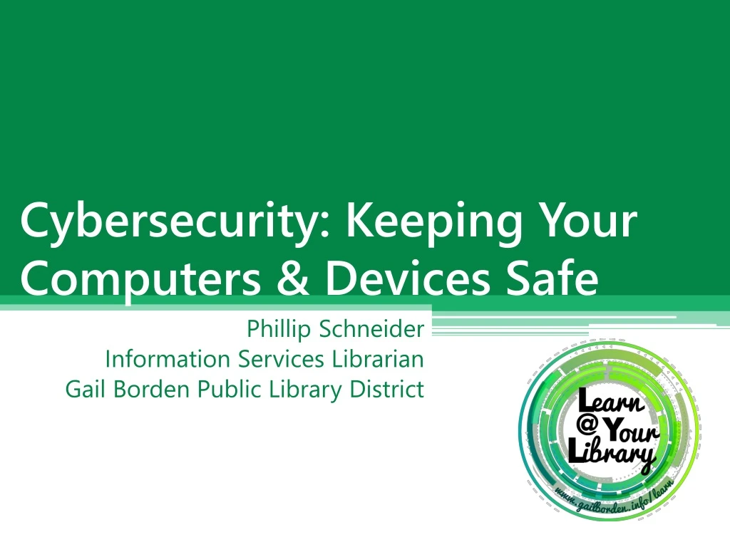 cybersecurity keeping your computers devices safe