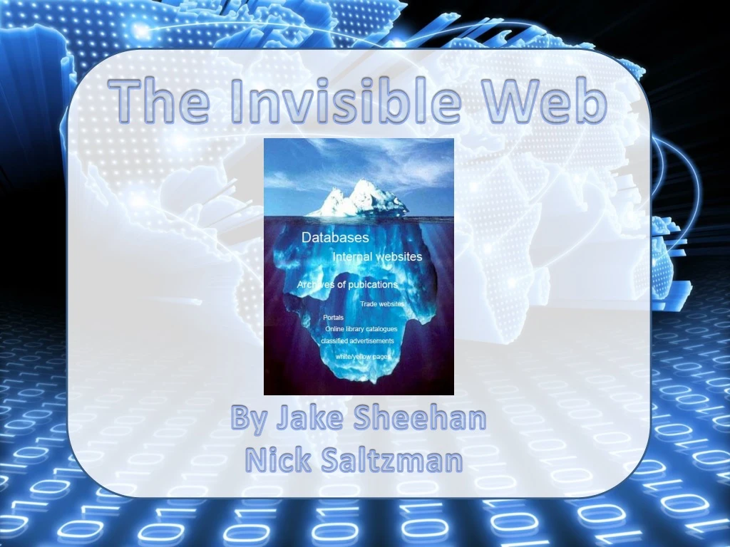 the invisible web by jake sheehan nick saltzman