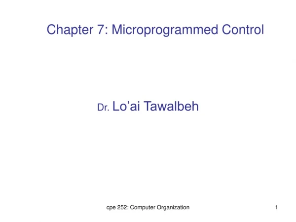 Dr. Lo’ai Tawalbeh