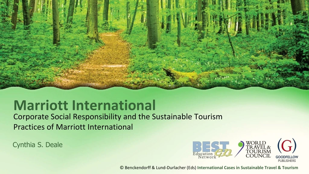 corporate social responsibility and the sustainable tourism practices of marriott international