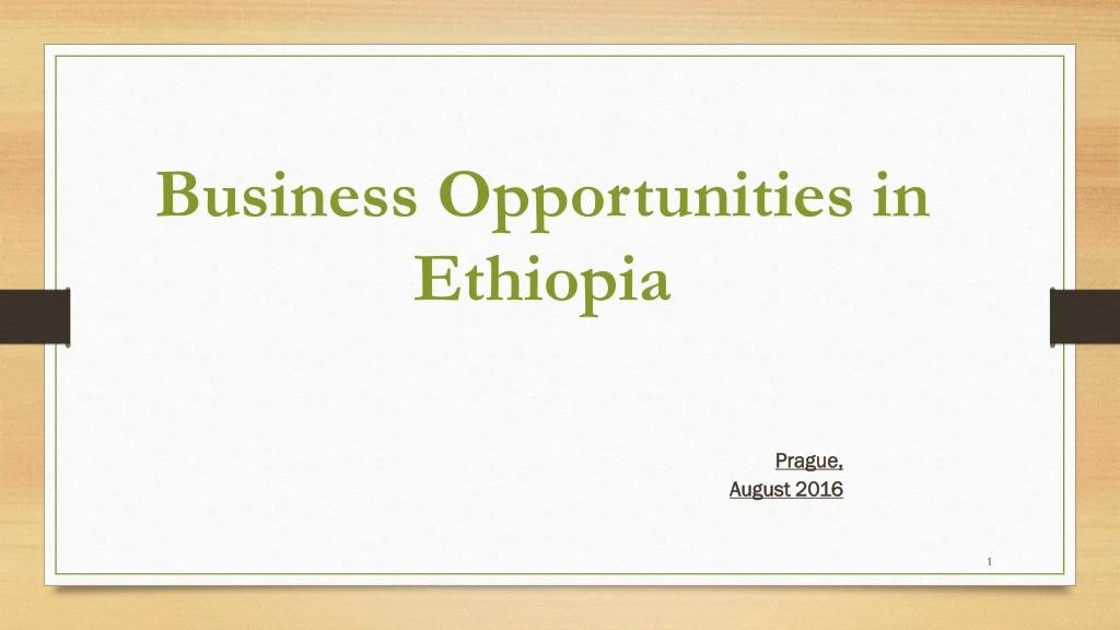 business opportunities in ethiopia