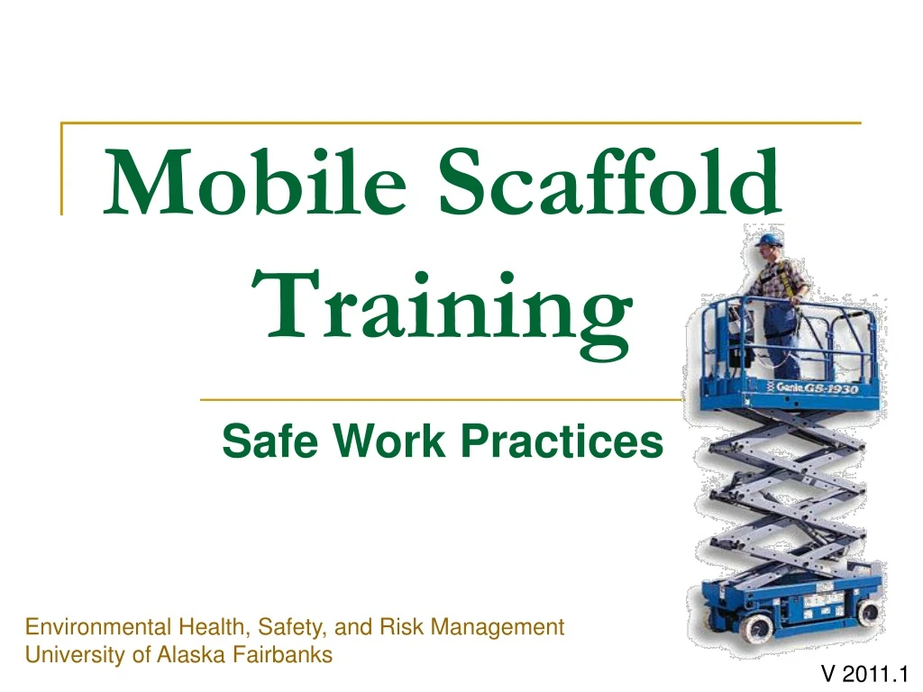 mobile scaffold training