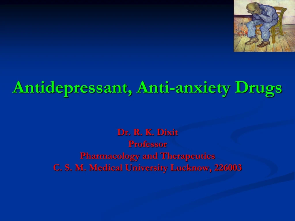antidepressant anti anxiety drugs