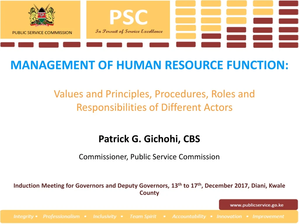 management of human resource function