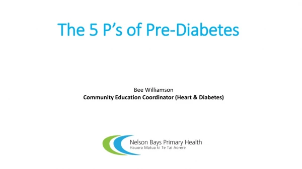 The 5 P’s of Pre-Diabetes